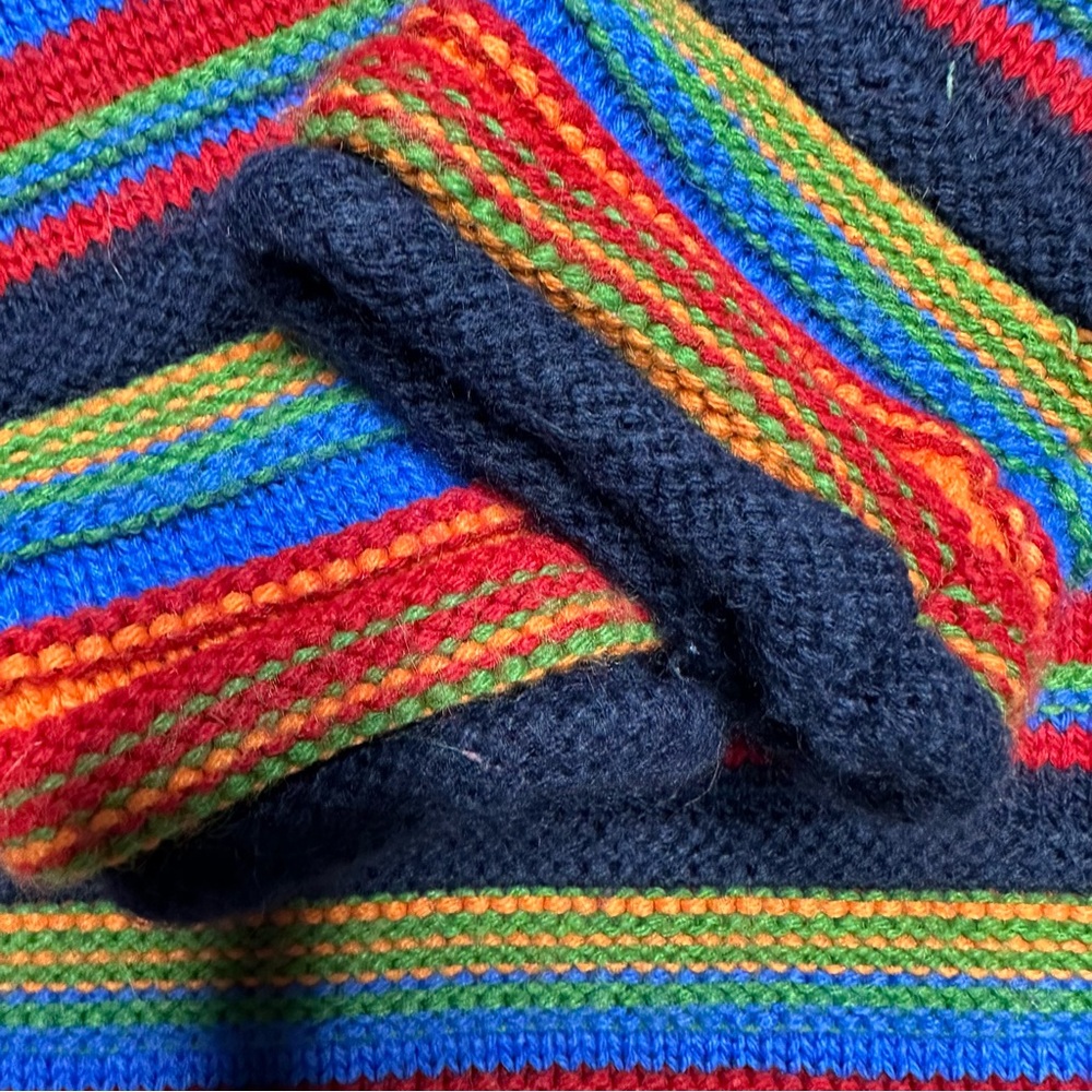 Rugged Bear Vintage Sweater Colourful Stripes Size 4 - Picture 8 of 16
